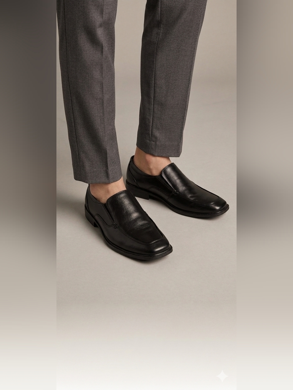 Boys size 3, Black Sonoma dress up shoes with memory foam